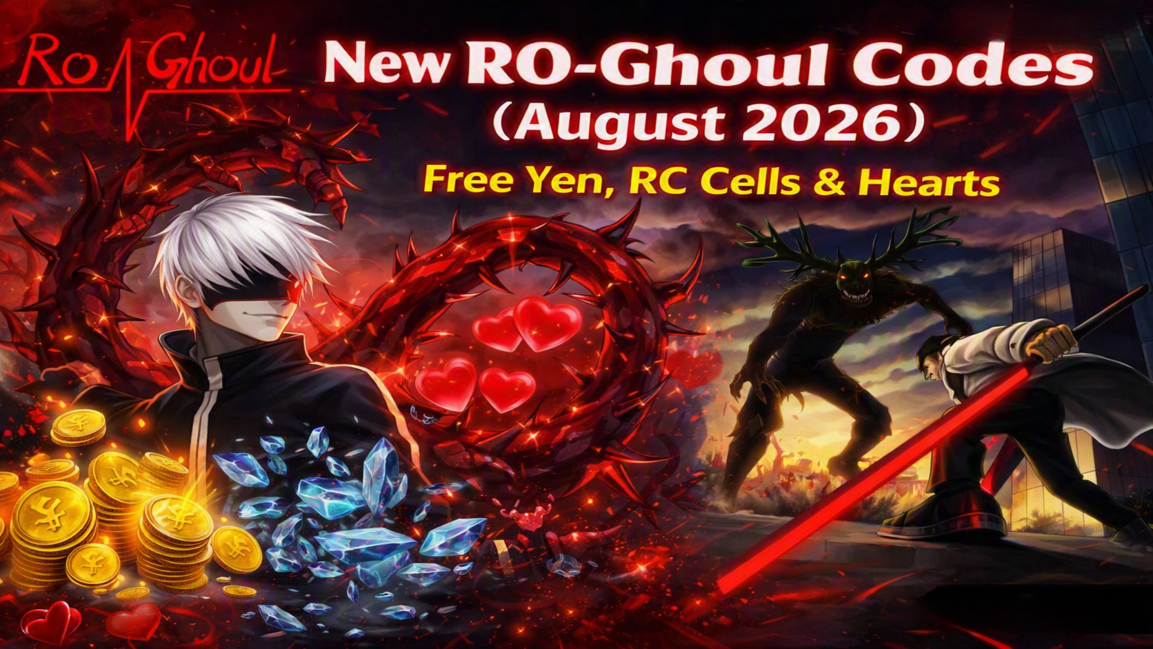 New Ro-Ghoul Codes (August 2026): Free Yen, RC Cells & Hearts